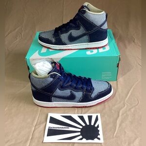 Nike Dunk Pro SB High Reese Forbes x Denim Men's Size 10